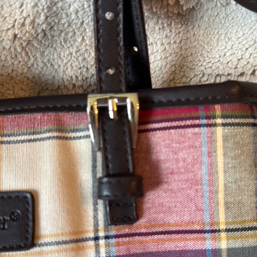 Longaberger Red and Cream Tartan Mini Tote BLACK FRIDAY SALE - Picture 8 of 8